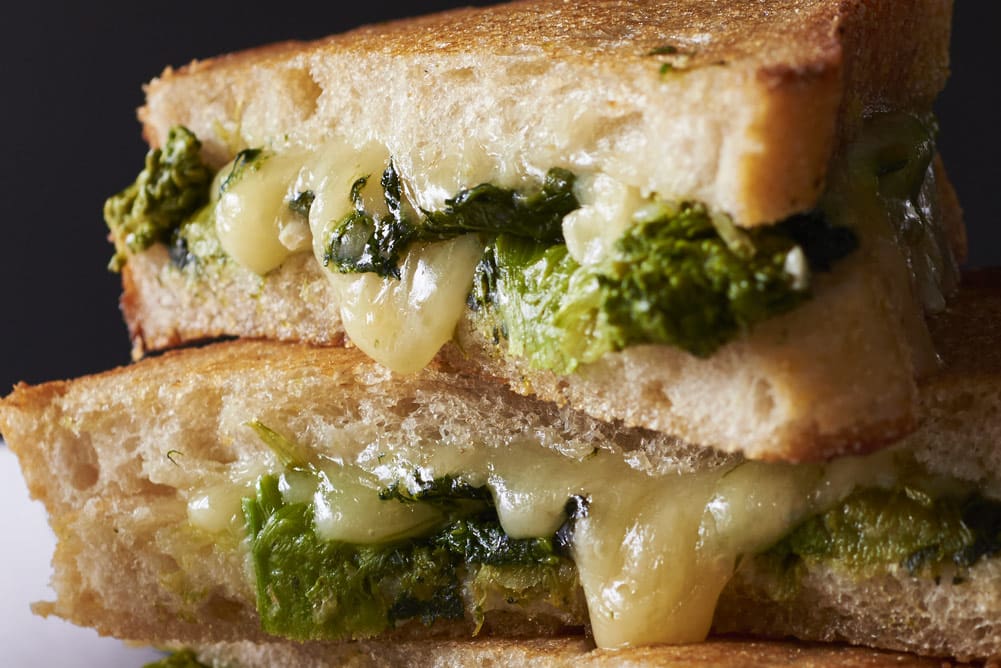 Broccoli Rabe grilled cheese