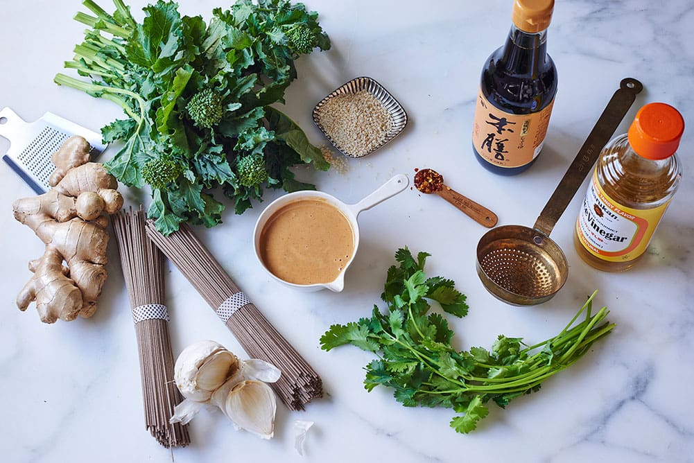 Broccoli Rabe Soba Noodles Ingredients