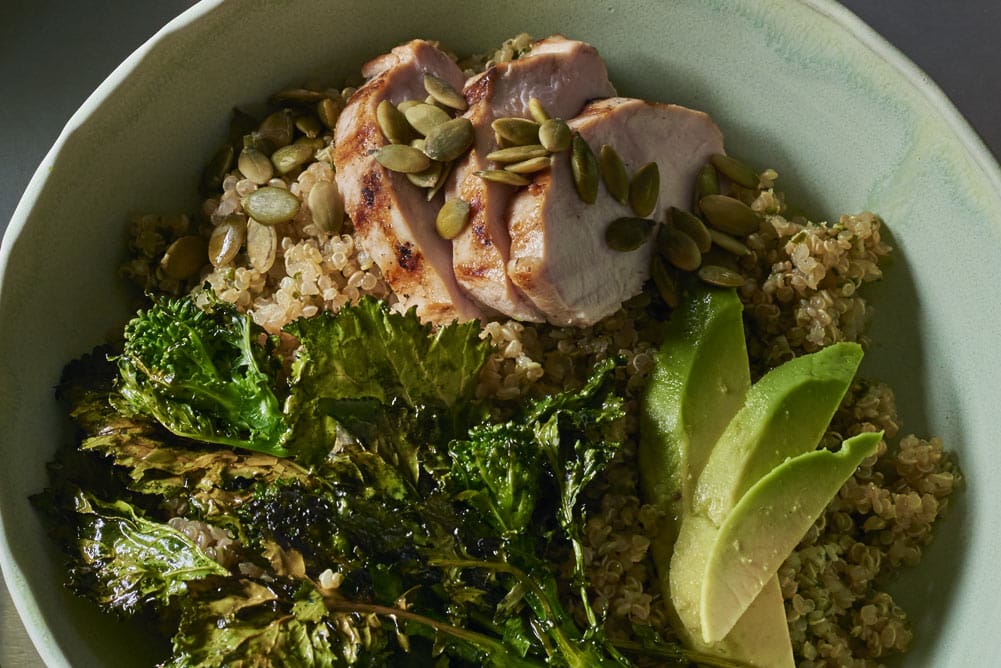 Andy Boy Broccoli Rabe Chicken Quinoa Lemon Bowl