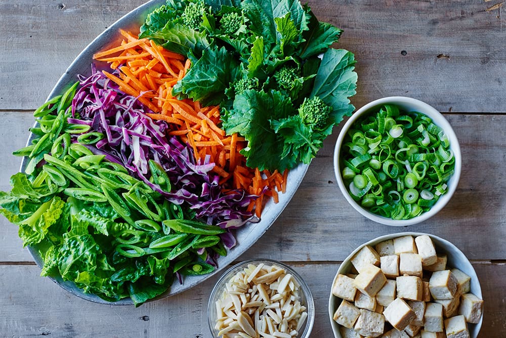 Tofu Chop Salad Ingredients