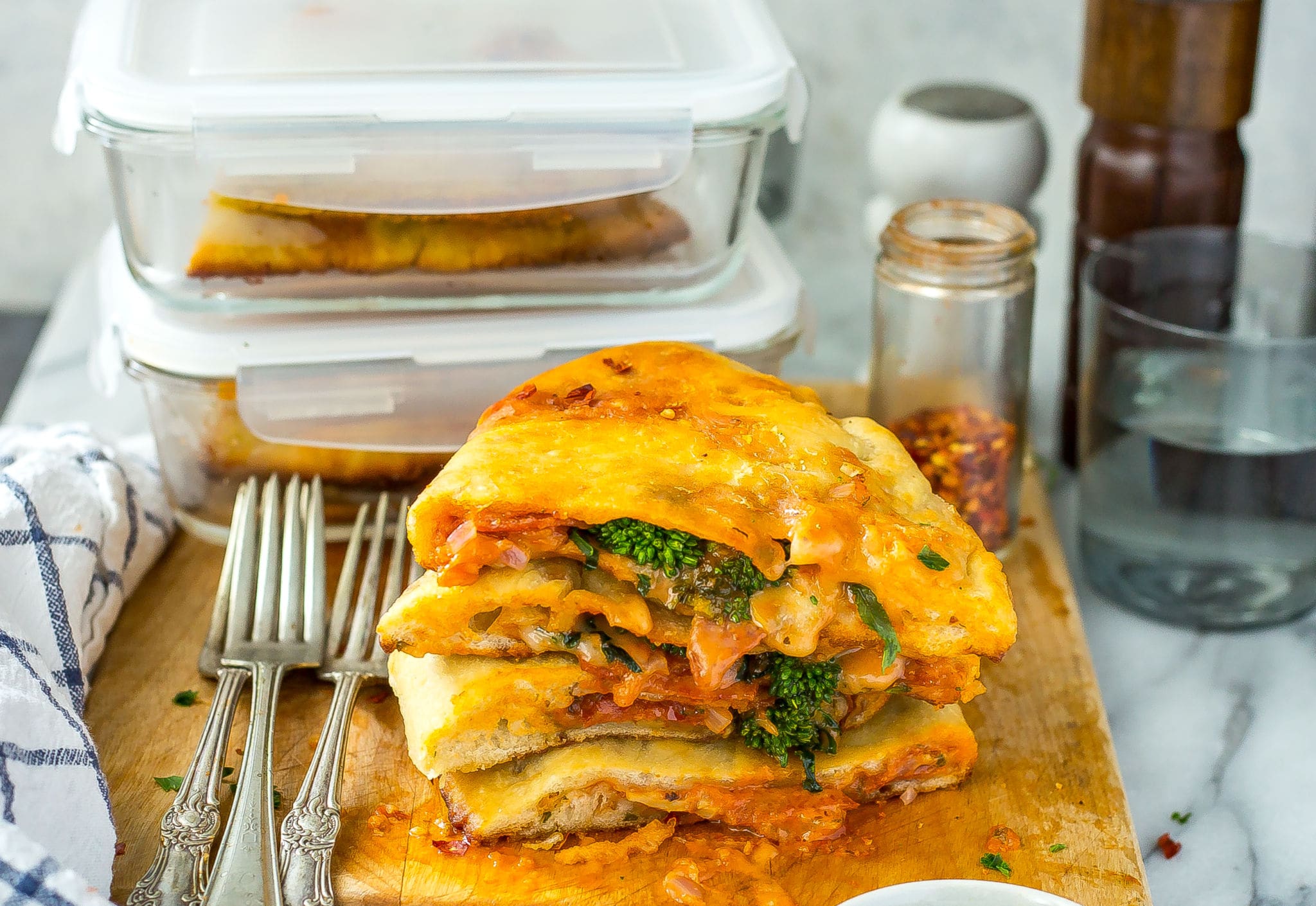 Broccoli Rabe Pizza Pockets