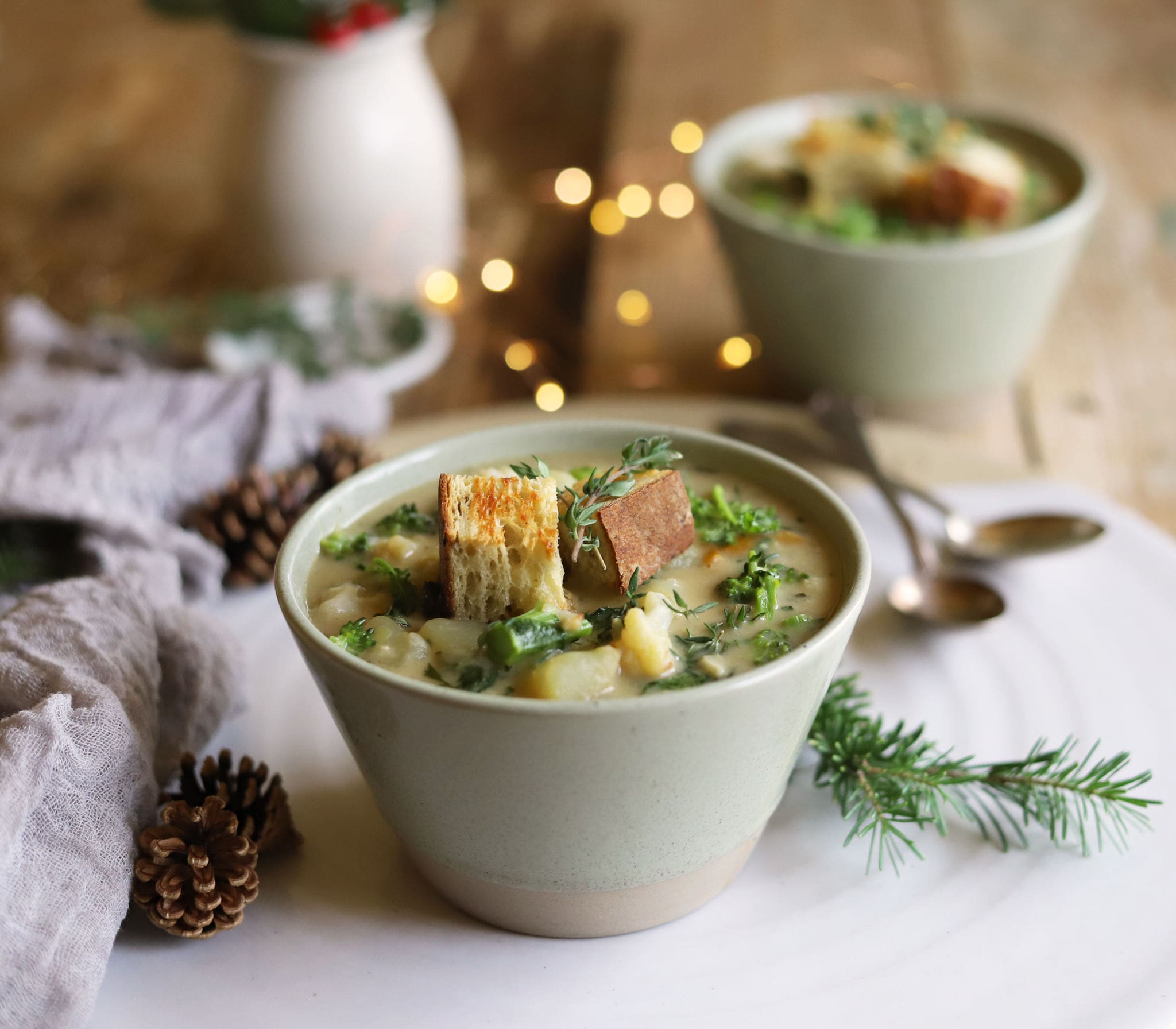 Hearty Broccoli Rabe and Potato Soup