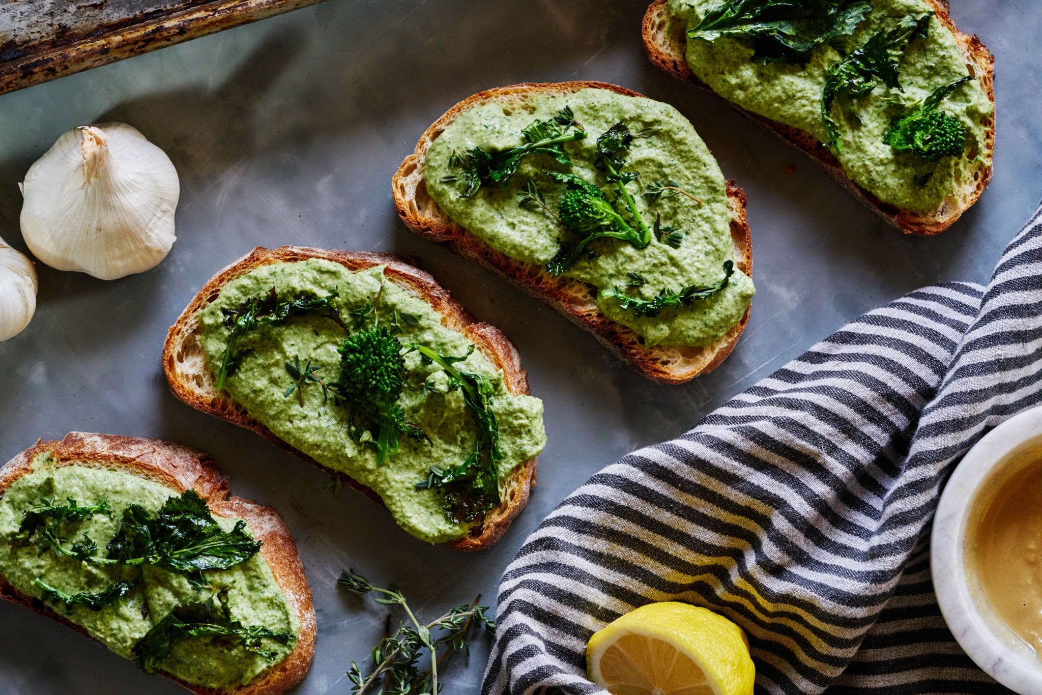 Cannellini Bean and Broccoli Rabe Toast